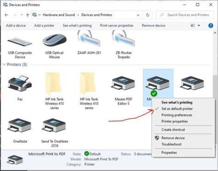 How do I change default printer settings?